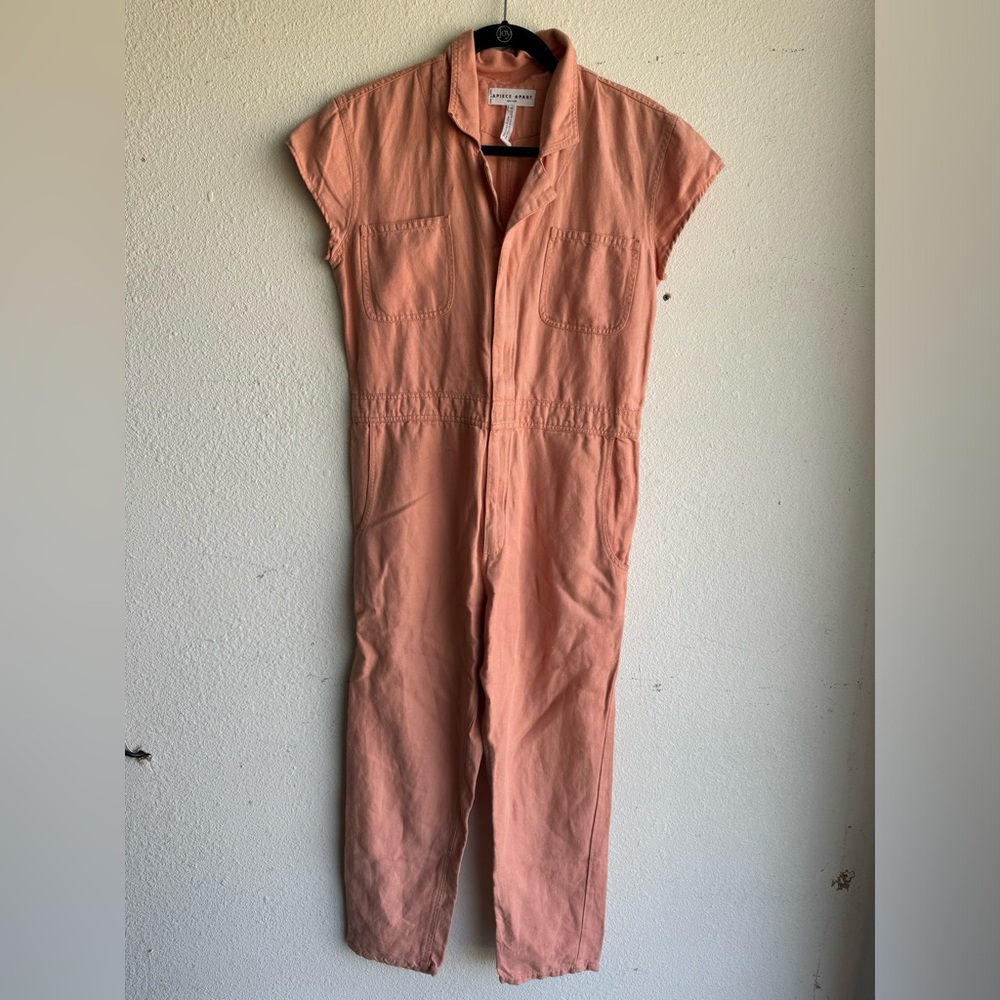 APIECE APART Peach Azore Jumpsuit - Picture 4 of 8
